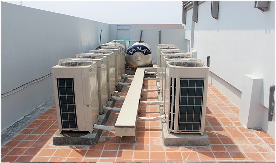 Hệ thống dàn nóng điều hòa không khí