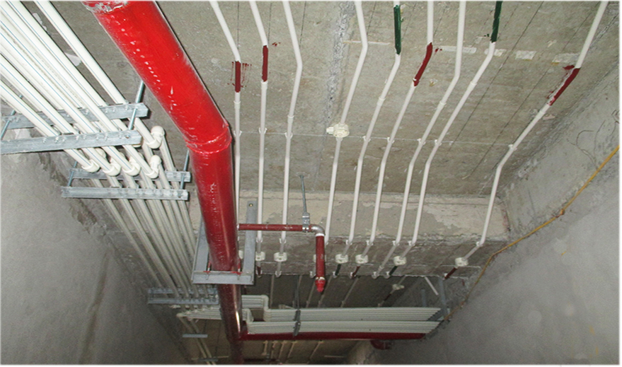 Hệ thống ống luồn dây Vanlock, đường ống cấp nước khu hành lang