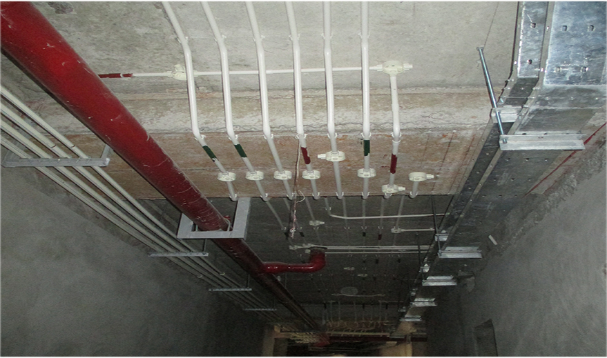 Hệ thống ống luồn dây Vanlock, hệ thống đường ống cấp nước, Máng cáp khu hành lang