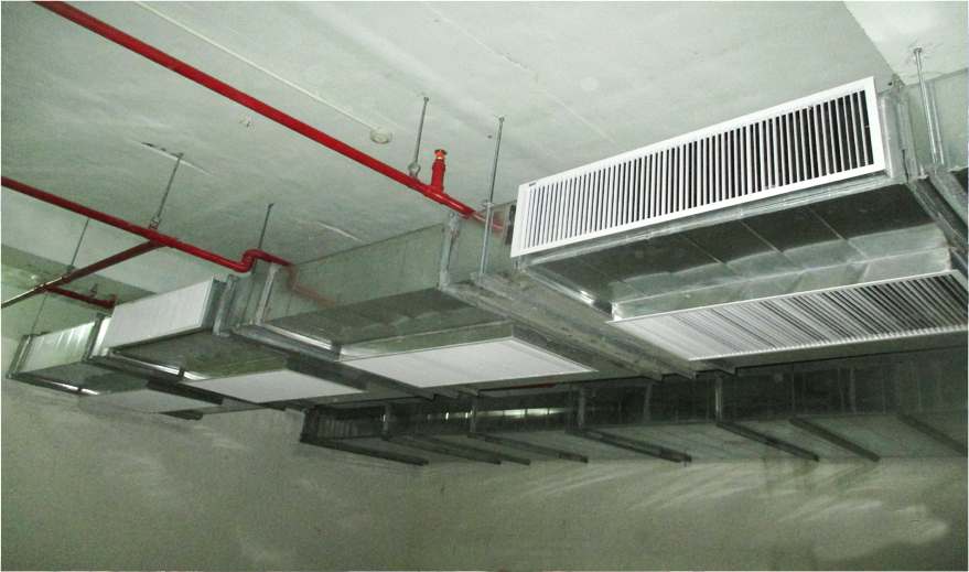 Hệ thống ống thông gió tầng hầm