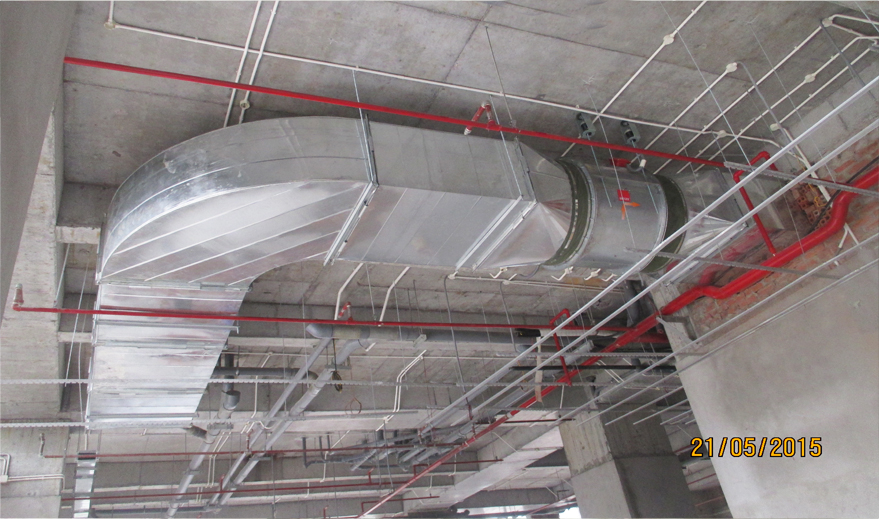 Hệ thống ống thông gió tầng kỹ thuật