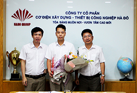 Công bố quyết định bổ nhiệm ông Nguyễn Văn Thắng Phó phòng Thiết kế - Kỹ thuật Thi công 